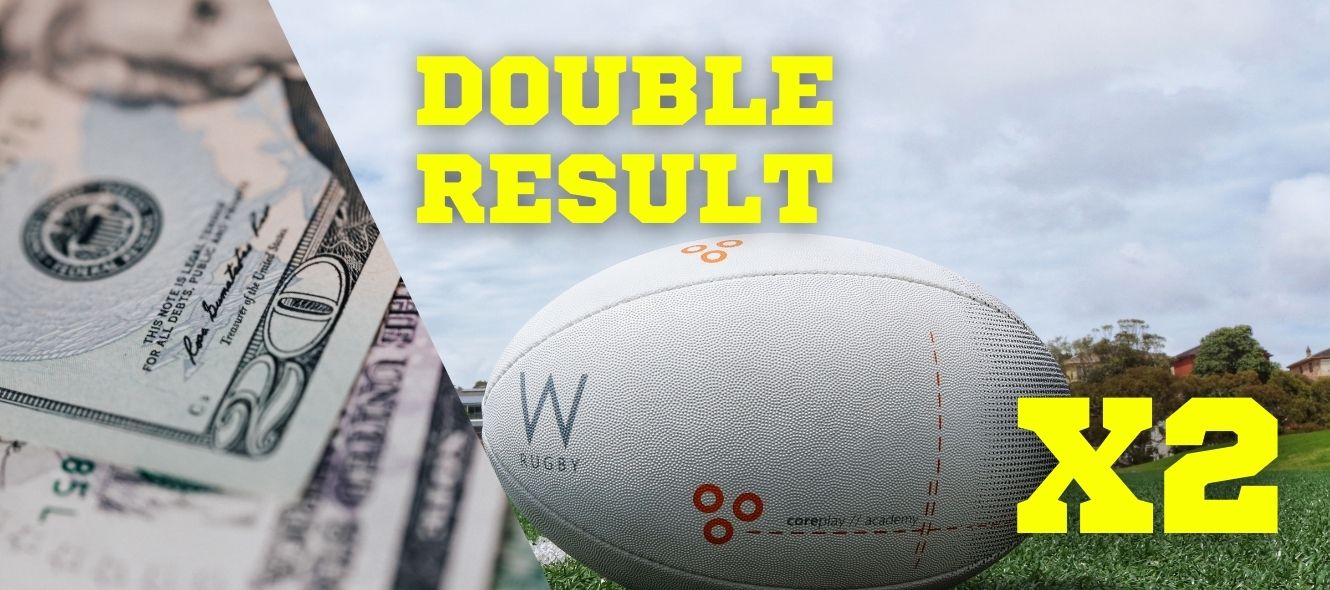 Double result type of bet is placed when the match is divided into two halves